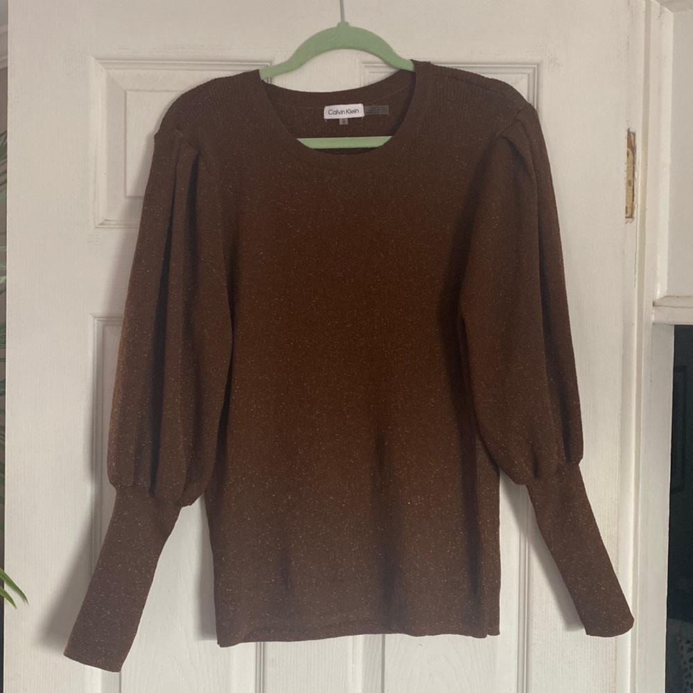 Calvin Klein metallic sweater